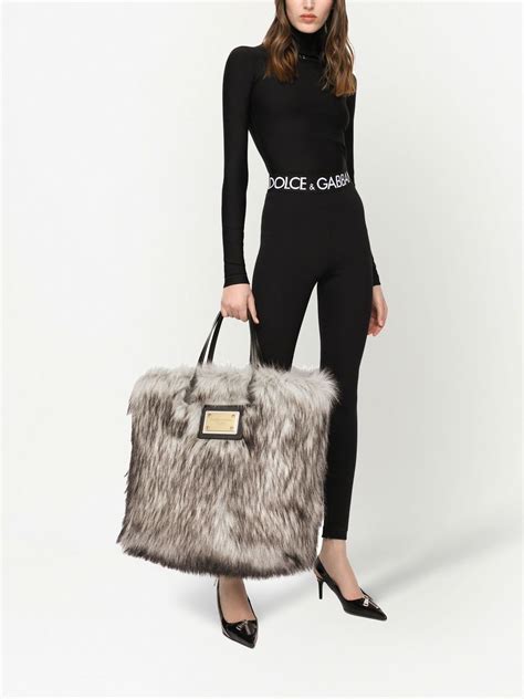 dolce gabbana fur bag|dolce and gabbana shopping bag.